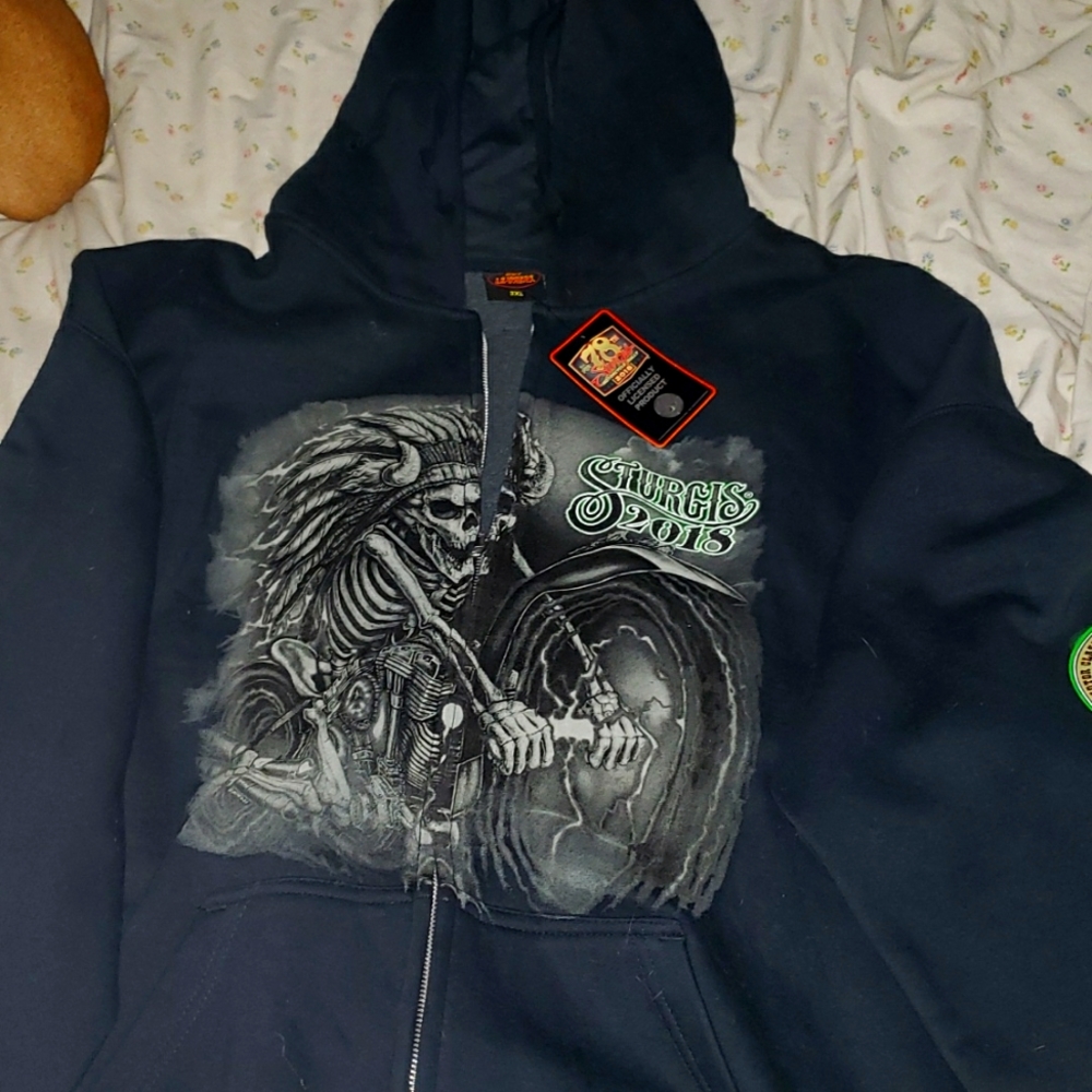 NWT 2018 STURGIS ZIP UP HOODIE SIZE 3XL
